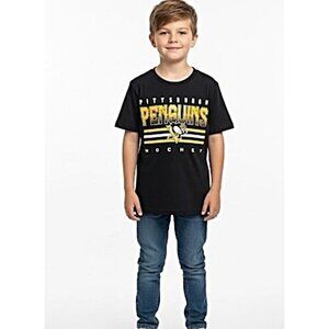Boys pittsburgh penguins tee shirt new with tags Size 12/14
